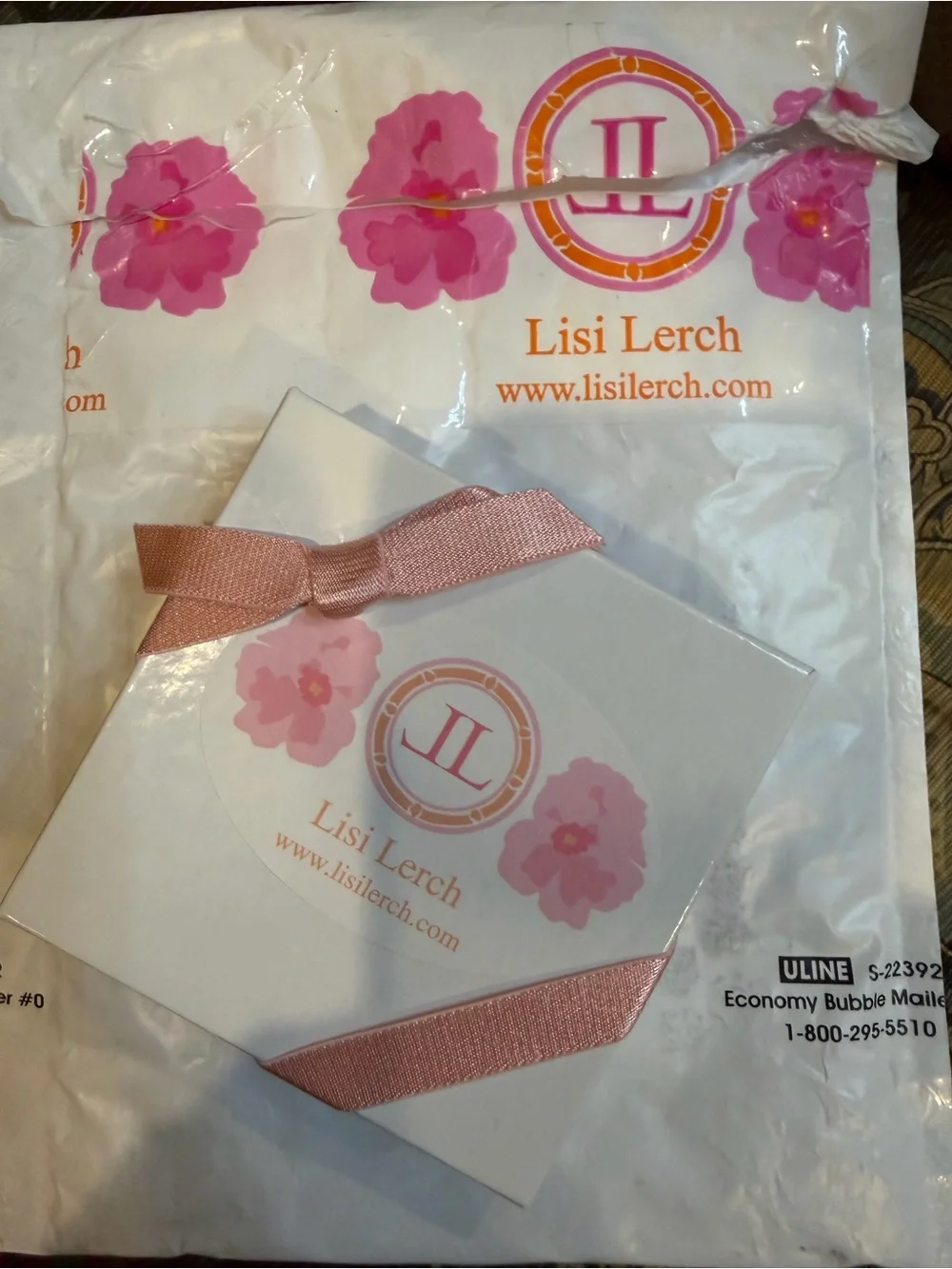 Lisi Lerch Sapphire and Pearl Post Earrings NWT - Picture 4 of 5
